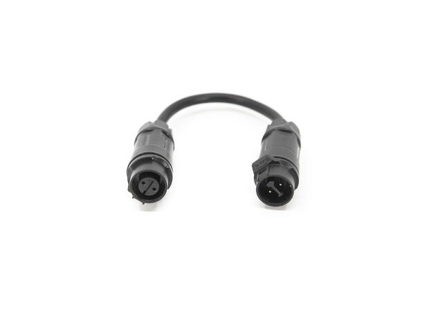 Extension connection, LP12-2-pin, 10cm In-Line cable connection for 2 cables 