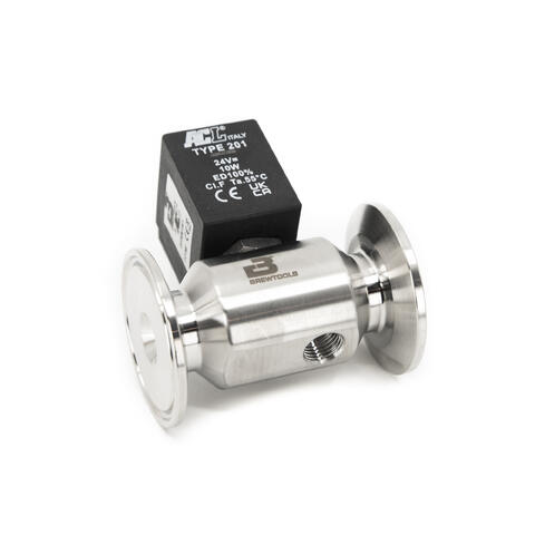 Solenoid valve, TC1.5&quot;+M12, NC, DC24V &#216;4 0-3 bar, 4.5mm orifice