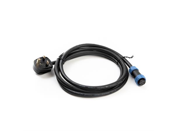 Power Input Cable, UK, 2m BS1363, H07RN 