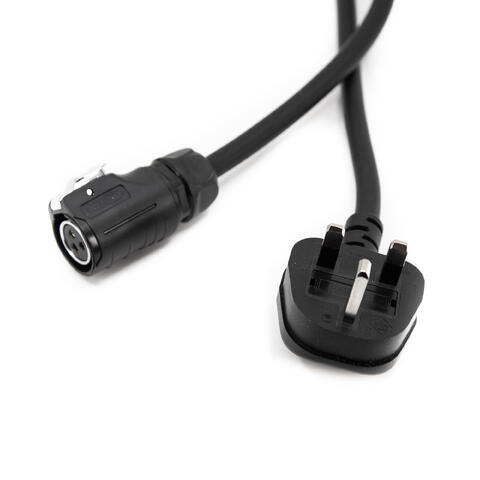 Power cable, 2m, BS1363 (UK) LP20 3-pin female, 3x1.5mm2
