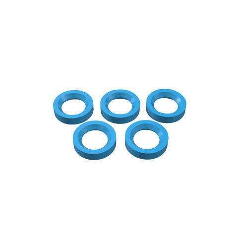 Gasket for sparge pipe/mash hat, 5 pack Blue silicone