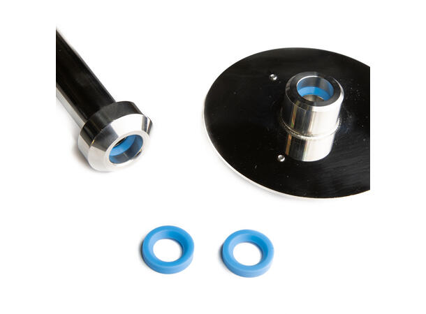 Pakning til skylleadapter/hatt - 16/17mm Blå silikon 