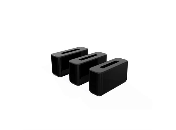 Silicone protector, malt pipe, 3-pack Black, food grade silicone 