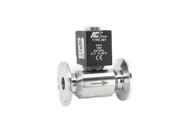 Solenoid valve, TC1.5", NC, DC24V Ø4.5 0-3 bar, 4.5mm orifice 