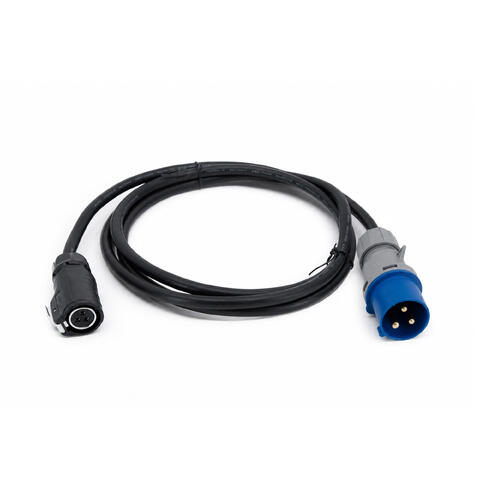Power cable, 2m, CEE 230V 1ph, 16A LP20 3-pin female, 3x1.5mm2