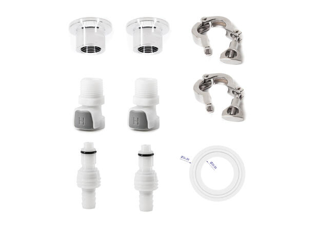 Cooling connector kit, quick connectors For B25/B50/B100/B180 