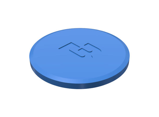 TC Cap, 4" Blue Silicone 