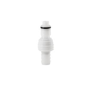 Quick connector, M to 10mm barb (3/8") Leak free connectors