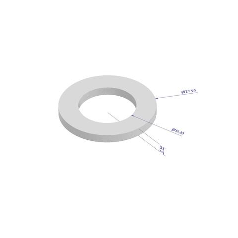 Gasket, 27x16x2.5mm, 2 pcs For Glykol chiller fittings