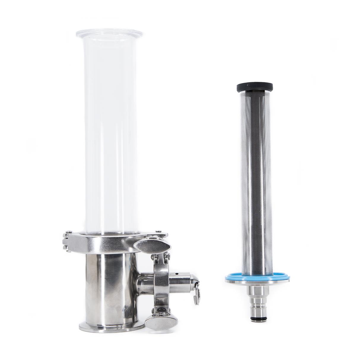 Inline Filter Kit, 2" Ball Lock For postfermentation filtration etc