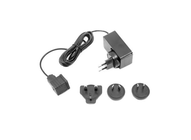 Power Supply, 24V 40W, DIN 43650-A 3 meters, Universal adapters 
