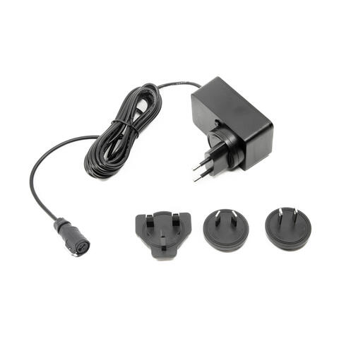 Power Supply, 24V 40W, 3 meter, Global 110-240V, Global adapters included