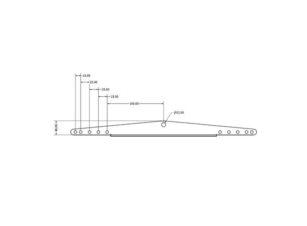 Troll - Malt pipe lifting bracket 4mm stainess steel 